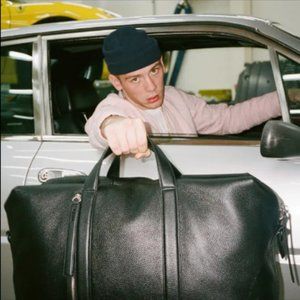 KARA leather Duffle/Weekender Bag - Black